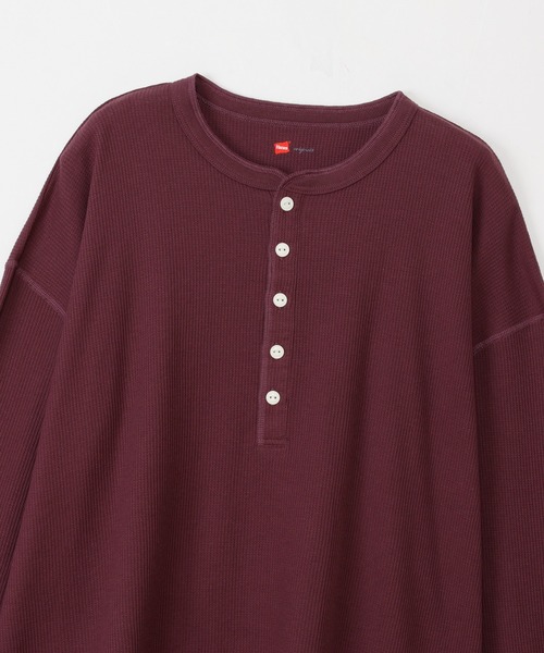 HANES(ヘインズ)の「【Hanes/ヘインズ】レディース ロングTシャツ(Tシャツ/カットソー・レディース・ヘザーグレー/オフホワイト/パープル系その他2/ダークネイビー・FREE)」の19枚目の写真