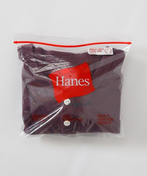 HANES(ヘインズ)の「【Hanes/ヘインズ】レディース ロングTシャツ(Tシャツ/カットソー・レディース・ヘザーグレー/オフホワイト/パープル系その他2/ダークネイビー・FREE)」の21枚目の写真