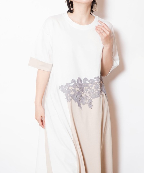 OSMOSIS(オズモーシス)の「レースモチーフワンピース(ワンピース・レディース・ホワイト/ブラック/カーキ・ONE SIZE)」の21枚目の写真