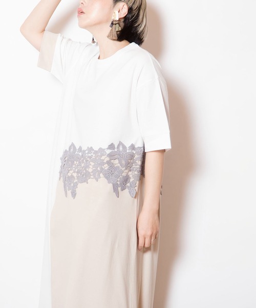 OSMOSIS(オズモーシス)の「レースモチーフワンピース(ワンピース・レディース・ホワイト/ブラック/カーキ・ONE SIZE)」の19枚目の写真