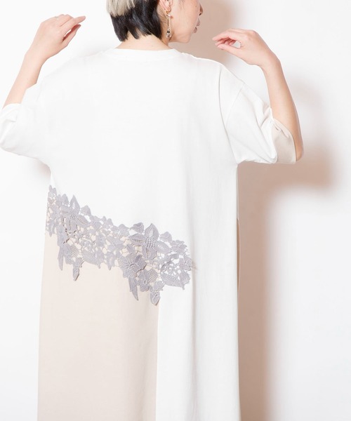 OSMOSIS(オズモーシス)の「レースモチーフワンピース(ワンピース・レディース・ホワイト/ブラック/カーキ・ONE SIZE)」の18枚目の写真