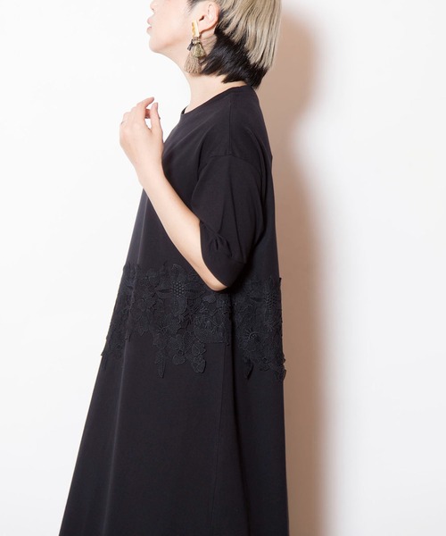 OSMOSIS(オズモーシス)の「レースモチーフワンピース(ワンピース・レディース・ホワイト/ブラック/カーキ・ONE SIZE)」の11枚目の写真