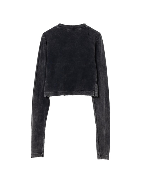 【MIHARA YASUHIRO】Embellished Cropped Long Sleeve Tシャツ Maison MIHARA YASUHIRO ONLINE STORE（ミハラヤスヒロ