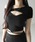 me+em selecti~[ZNgj́uy Qcolor zJJbgAEgNXXgbvV_[TVc ^ open chest cutout cross strap one shoulder  T-shirtsiTVc/Jbg\[jvbubN