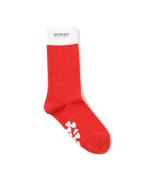 BEAMS BOY（ビームスボーイ）の「【1/15再値下げ】発泡 プリント ソックス（ソックス/靴下・レディース・レッド/ベージュ/グリーン/ブルー/グレー・ONE SIZE）」の5枚目の写真