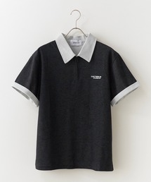 Theater code（シアターコード）の「Sporty design half-zip top/スポーティー デザインハーフジップトップス（Tシャツ/カットソー）」