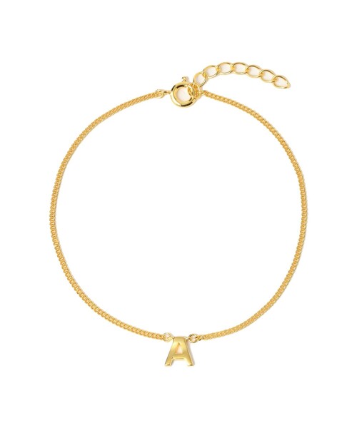 BEAMS BOY（ビームスボーイ）の「【1/15再値下げ】ブラス イニシャル ブレス（ブレスレット・レディース・R/A/S/M/K/H/Y・ONE SIZE）」の2枚目の写真