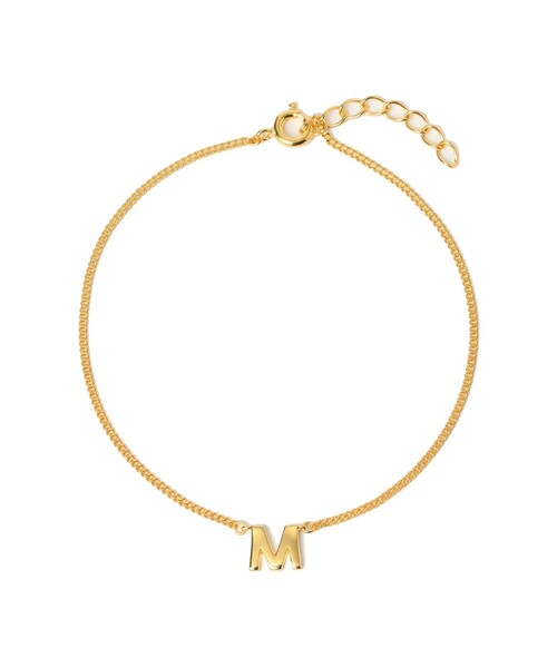 BEAMS BOY（ビームスボーイ）の「【1/15再値下げ】ブラス イニシャル ブレス（ブレスレット・レディース・R/A/S/M/K/H/Y・ONE SIZE）」の5枚目の写真