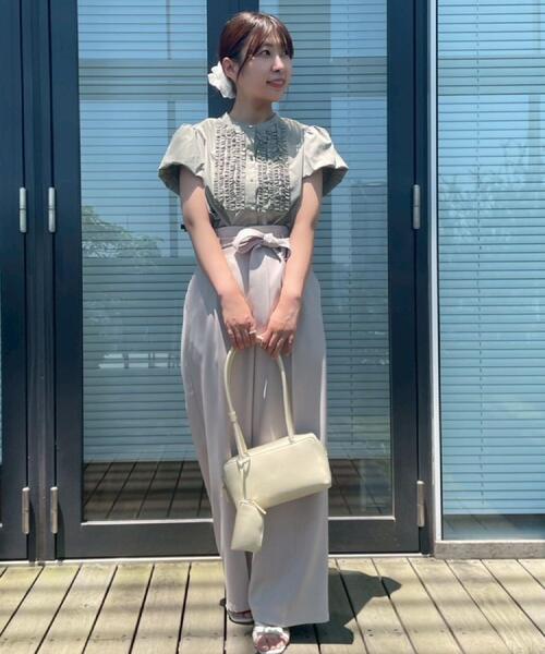 Couture Brooch / クチュールブローチ 【大人フェミニン・華奢見え・通勤】フロントフリルシャツ セール】【大人フェミニン・華奢見え・通勤】フロントフリル