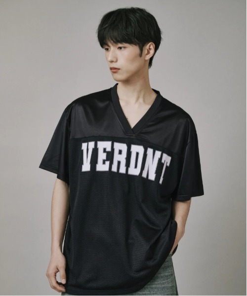 Vini(ヴィニ)の「メッシュ ラグビージャージ Tシャツ(Tシャツ/カットソー・メンズ・ブラック/グレー・LARGE/MEDIUM/SMALL)」の1枚目の写真