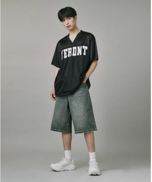 Vini(ヴィニ)の「メッシュ ラグビージャージ Tシャツ(Tシャツ/カットソー・メンズ・ブラック/グレー・LARGE/MEDIUM/SMALL)」の12枚目の写真