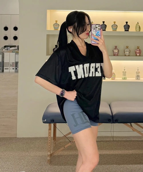 Vini(ヴィニ)の「メッシュ ラグビージャージ Tシャツ(Tシャツ/カットソー・メンズ・ブラック/グレー・LARGE/MEDIUM/SMALL)」の18枚目の写真