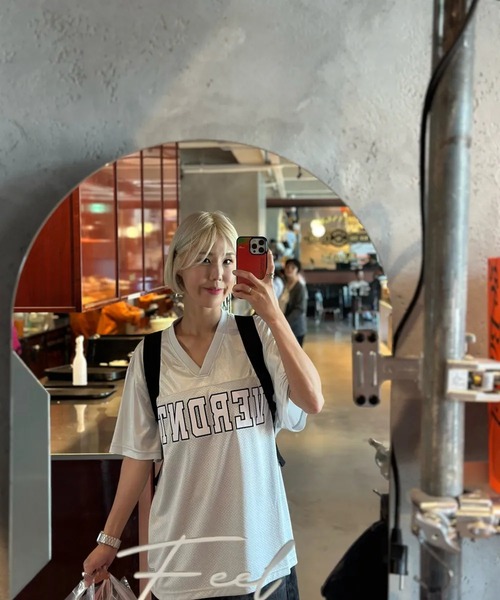 Vini(ヴィニ)の「メッシュ ラグビージャージ Tシャツ(Tシャツ/カットソー・メンズ・ブラック/グレー・LARGE/MEDIUM/SMALL)」の19枚目の写真