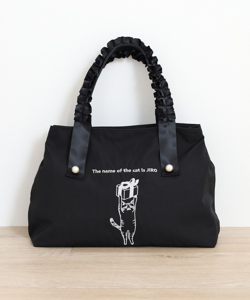 （セール中）マダガスカル　猫　刺繍トートバッグ Amazon.co.jp: メイカーズ(MAKERS)くまみね 刺繍トートバッグ