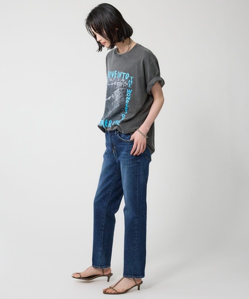 RED CARD TOKYO(レッドカード)の「【RED CARD】Anniv Casual(デニムパンツ・レディース・ダークネイビー/ネイビー・25/26/24)」の4枚目の写真