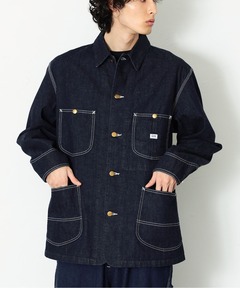 Lee デニムカバーオール　ハウスタグ復刻 ブランド古着】復刻ハウスタグ デニムカバーオールジャケット