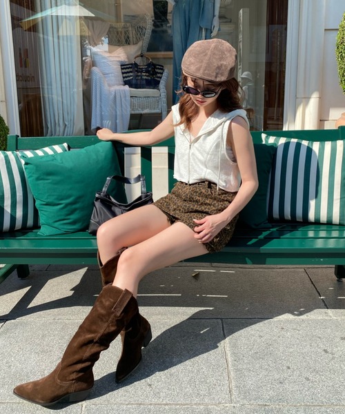 RAY CASSIN(レイカズン)の「ベルト付マイクロミニスカパン(スカート・レディース・ブラウン/キャメル/ブラウン系その他2・FREE)」の12枚目の写真