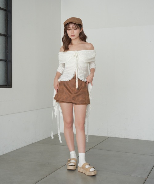 RAY CASSIN(レイカズン)の「ベルト付マイクロミニスカパン(スカート・レディース・ブラウン/キャメル/ブラウン系その他2・FREE)」の22枚目の写真