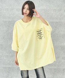 ANAP（アナップ）の「ミニ裏毛 ポケット デザイン ロゴ Tシャツ（Tシャツ/カットソー）」