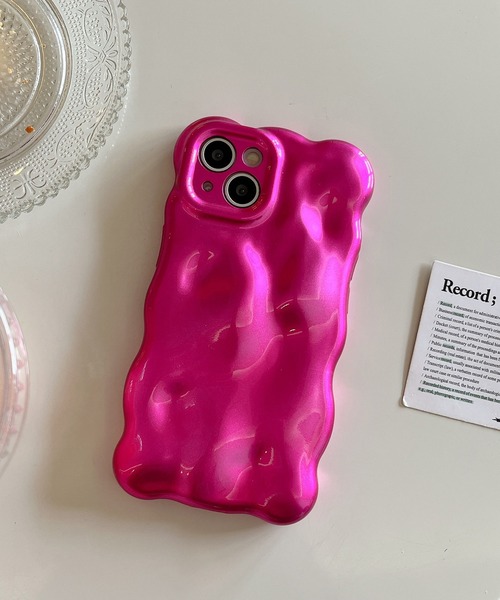 SANSeLF（サンセルフ）の「【SANSeLF】 ウェーブミラー バブルシルエット スマホケース iPhoneカバー アイフォンケース sac25a003（スマホケース/カバー・レディース・オレンジ/パープル/ホワイト系その他/ホワイト/ピンク/グリーン/シルバー/ブルー/ライトピンク・iPhone 14 Pro/iPhone 14/iPhone 16 Pro/iPhone 16/iPhone 15 Pro/iPhone 15）」の6枚目の写真