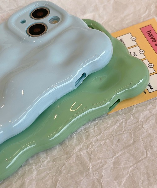 SANSeLF（サンセルフ）の「【SANSeLF】 ウェーブミラー バブルシルエット スマホケース iPhoneカバー アイフォンケース sac25a003（スマホケース/カバー・レディース・オレンジ/パープル/ホワイト系その他/ホワイト/ピンク/グリーン/シルバー/ブルー/ライトピンク・iPhone 14 Pro/iPhone 14/iPhone 16 Pro/iPhone 16/iPhone 15 Pro/iPhone 15）」の12枚目の写真