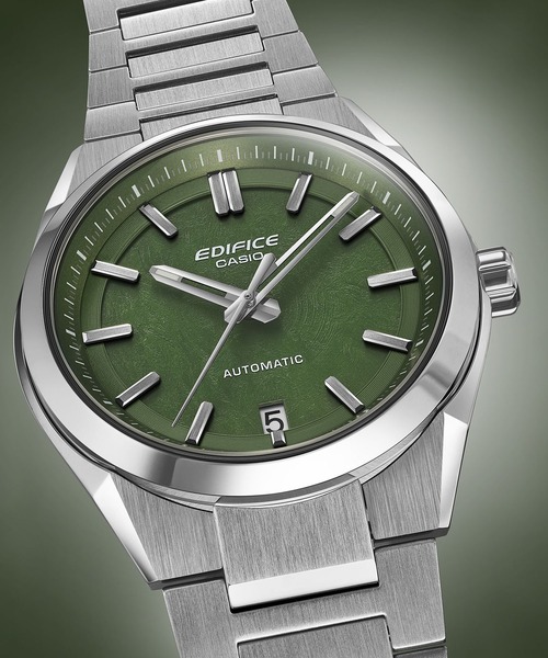 EDIFICE(CASIO)(エディフィス)の「メカニカル3針デイト / EFK-100YD-3AJF(アナログ腕時計・メンズ・グリーン・FREE)」の6枚目の写真