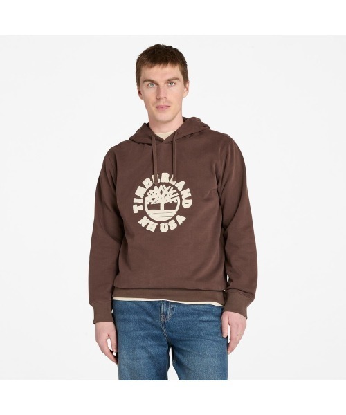 Timberland(ティンバーランド)の「ホリディ グラフィック フーディー メンズ(パーカー・メンズ・ダークブラウン・XX-LARGE/X-LARGE/SMALL/MEDIUM/LARGE)」の1枚目の写真