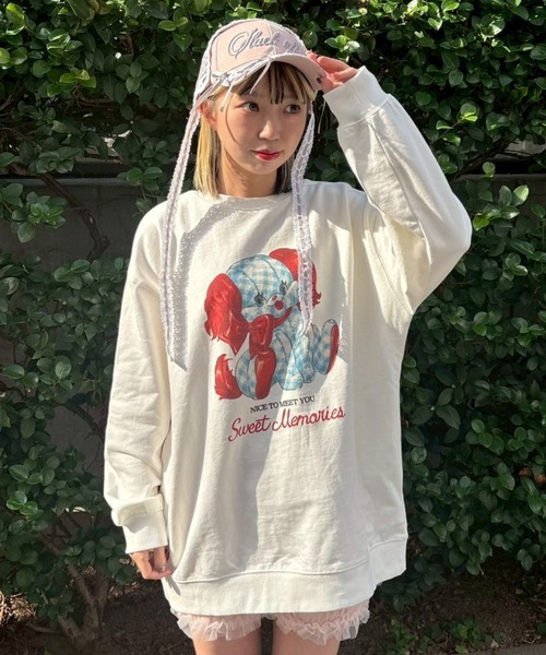 Candy Stripper(キャンディストリッパー)の「HEAD DRESS キャップ(キャップ・レディース・ピンク/カーキ/ブラック・FREE)」の6枚目の写真