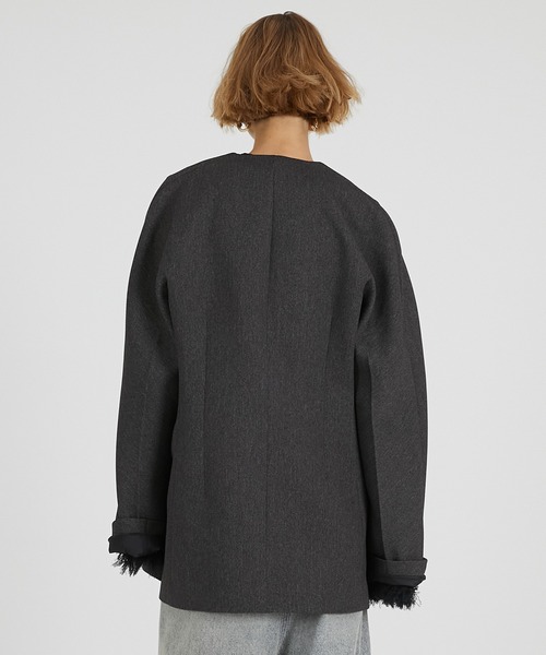 PRANK PROJECT（プランクプロジェクト）の「ラガージャケット / Rugger Jacket（その他アウター・レディース・グレー/ブラック・FREE）」の5枚目の写真