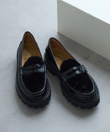 ARTESANOS（アルテサノス）の「【ARTESANOS】ファー付き厚底ローファー FLORENTIC/PRCOLINO GU12-526-FLPE（ローファー・レディース）」