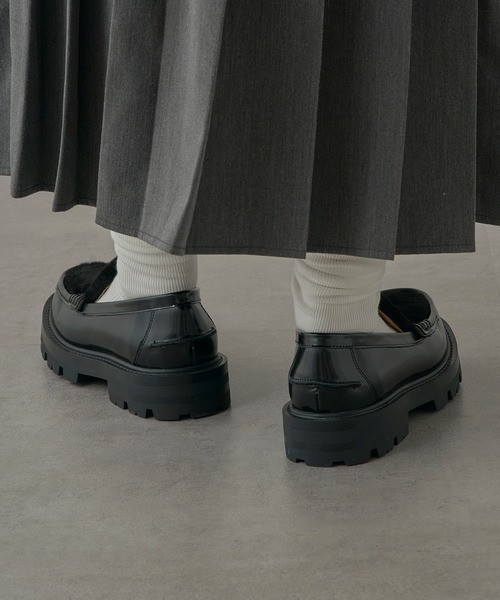 ARTESANOS（アルテサノス）の「【ARTESANOS】ファー付き厚底ローファー FLORENTIC/PRCOLINO GU12-526-FLPE（ローファー・レディース・ブラック・38/37/36）」の15枚目の写真