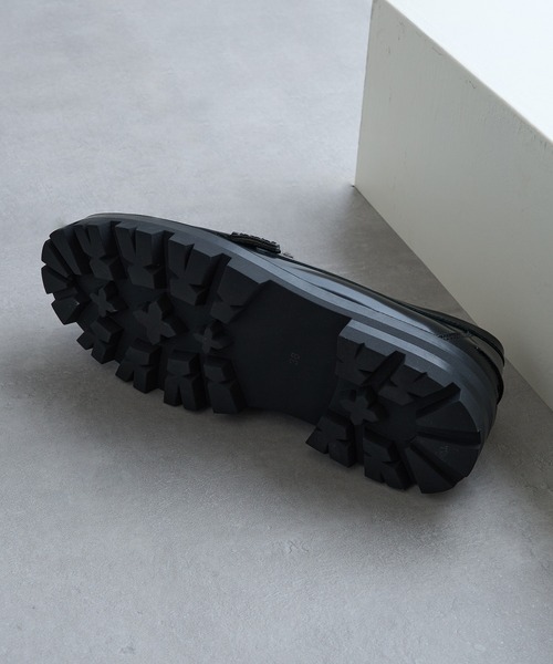ARTESANOS（アルテサノス）の「【ARTESANOS】ファー付き厚底ローファー FLORENTIC/PRCOLINO GU12-526-FLPE（ローファー・レディース・ブラック・38/37/36）」の5枚目の写真
