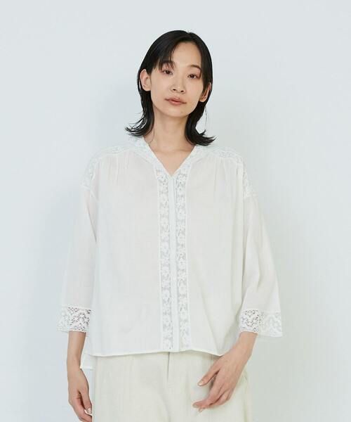 美品　ADIEU TRISTESSE インドレースブラウス ◇インドレースカラーブラウス（シャツ/ブラウス）｜ADIEU