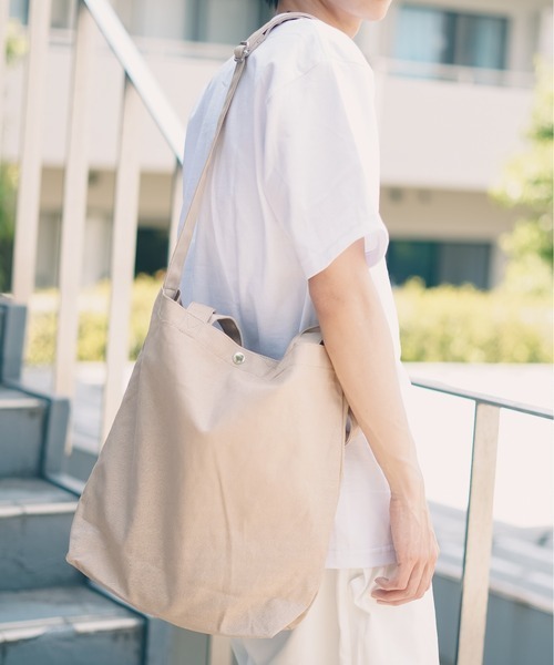 THRASHER(スラッシャー)の「【THRASHER/スラッシャー】Tote Shoulder M 2WAY ショルダーバッグ トートバッグ キャンバス(ショルダーバッグ・メンズ・ブラック/オフホワイト・FREE)」の3枚目の写真