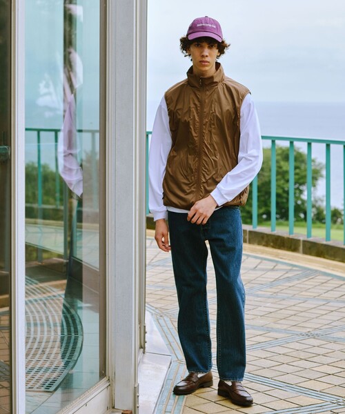 Vaundy ベスト Lサイズ セール】 ヘアリープラッドエンブロイダリーコンビ Vネック