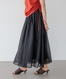 BAYFLOW | [抜け感をプラス]シアーフレアスカート(スカート)