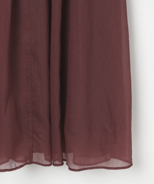 BAYFLOW（ベイフロー）の「[抜け感をプラス]シアーフレアスカート（スカート・レディース・ブラック/アイボリー/ボルドー・FREE）」の18枚目の写真