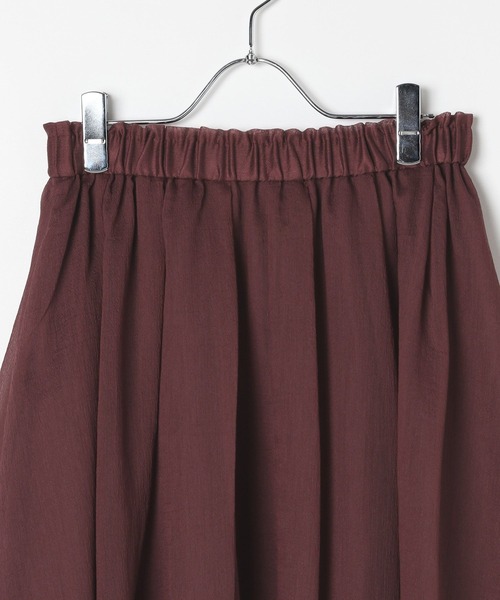 BAYFLOW（ベイフロー）の「[抜け感をプラス]シアーフレアスカート（スカート・レディース・ブラック/アイボリー/ボルドー・FREE）」の19枚目の写真