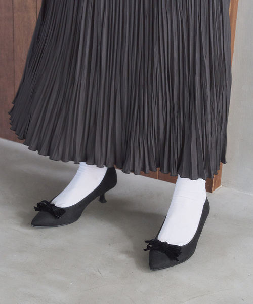 LE TALON ブラック リボンパンプス 23㎝　難波シティ店限定モデル LE TALON ブラック リボンパンプス 23㎝ 難波シティ店限定モデル