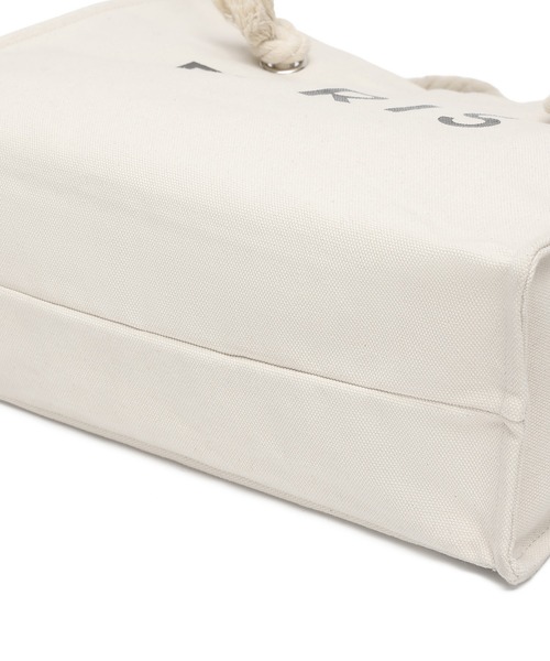 EVRIS（エヴリス）の「【EVRIS/エヴリス】ロゴファブリック　プリントロープトートバッグ／A4収納可（トートバッグ・レディース・ブラック/アイボリー/ワンウォッシュ・FREE）」の7枚目の写真