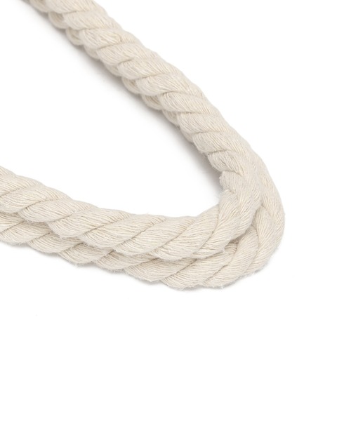 EVRIS（エヴリス）の「【EVRIS/エヴリス】ロゴファブリック　プリントロープトートバッグ／A4収納可（トートバッグ・レディース・ブラック/アイボリー/ワンウォッシュ・FREE）」の4枚目の写真