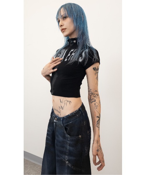 L.H.P（エルエイチピー）の「DOGMA EHKS/ドグマエークス/V CUT DENIM JEANS（デニムパンツ・レディース・ネイビー・M）」の11枚目の写真