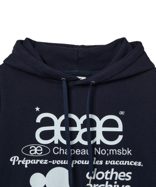 トップス aeae WEB LOGO LOOSED HOODIE WEB LOGO LOOSED HOODIE [LIGHT GREY] – aeae JAPAN