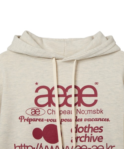 WEB LOGO LOOSED HOODIE（スウェット）｜aeae（エーイーエーイー