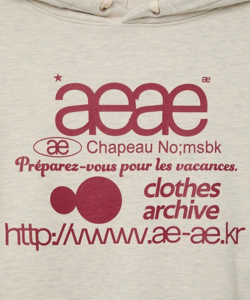aeae（エーイーエーイー）の「WEB LOGO LOOSED HOODIE（スウェット・レディース・ブルー系その他/ネイビー/オートミール/グレー系その他/ライトグレー/ブルー/ダークベージュ/バーガンディー・MEDIUM/SMALL）」の19枚目の写真