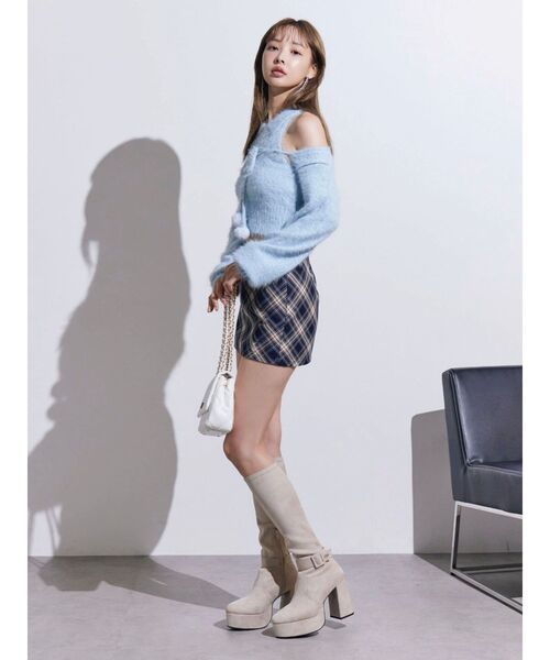 EATME（イートミー）の「シャツカラーアンサンブルニットTOP（ニット