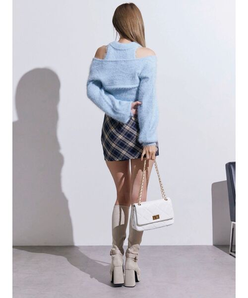 EATME（イートミー）の「シャツカラーアンサンブルニットTOP（ニット