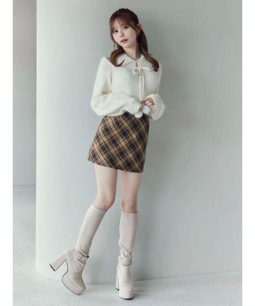 EATME シャツカラーアンサンブルニットTOP シャツカラーアンサンブルニットTOP（ニット/セーター）｜EATME