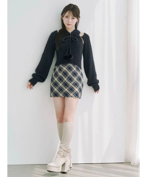 EATME（イートミー）の「シャツカラーアンサンブルニットTOP（ニット