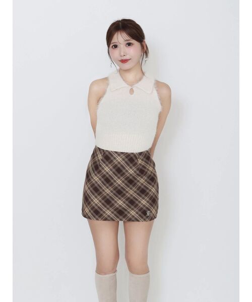 EATME（イートミー）の「シャツカラーアンサンブルニットTOP（ニット